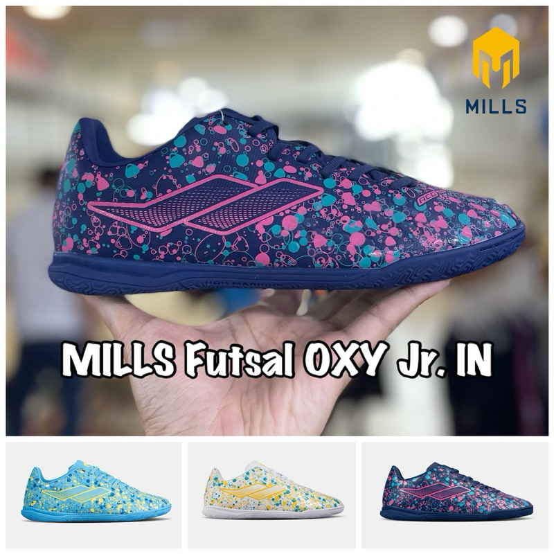 Sepatu Futsal Anak MILLS OXY IN Junior JR Original MILLS - Futsal Shoes Futsal Boots Futsal Kicks Se