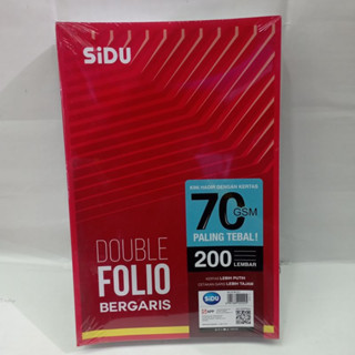

DOUBLE FOLIO SIDU 200s 70gsm [ 10 LEMBAR ]