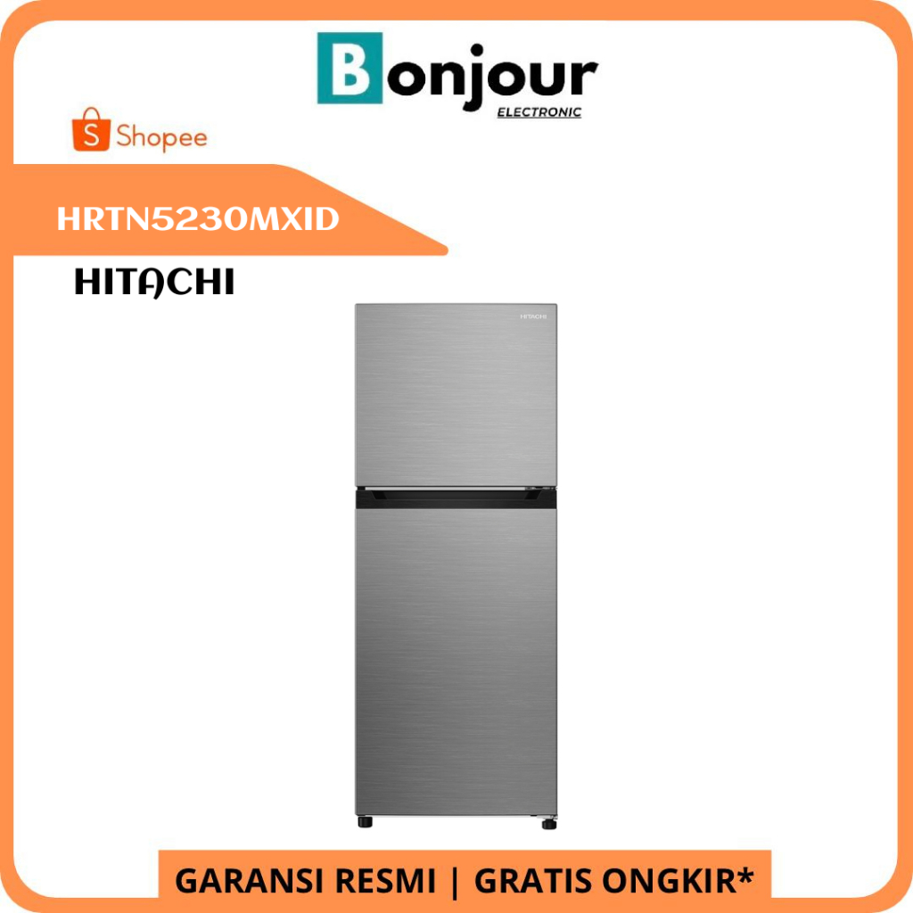 Hitachi HRTN5230MXID Kulkas Hitachi 2 Pintu Inverter Compressor 210 Liter