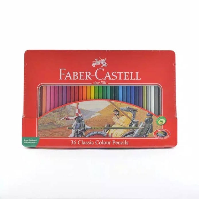

KODE C68K Pensil Warna Faber Castell 36 Classic Kemasan Kaleng Tin Case