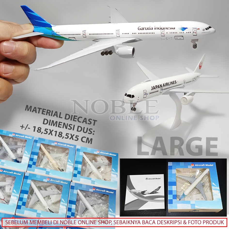 [LARGE] Diecast Pesawat Airlines Airplane Maskapai Aircraft Replika Miniatur Kendaraan Bandara