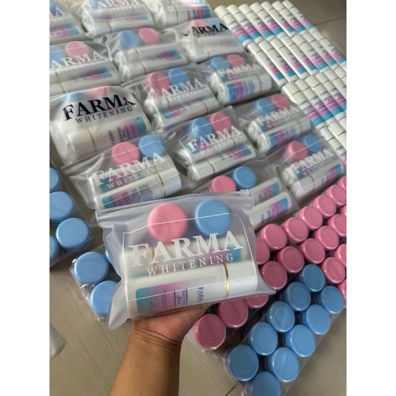 FARMA WHITENING SKINCARE Paket Whiteng Glowing Isi 4 Farma Klinik Perawatan Wajah Normal Sensitif Je