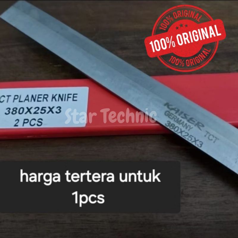 

TCT Planer 38cm merek kaiser/uk. 380x25x3mm/Pisau serut/ketam kayu/wood working tools