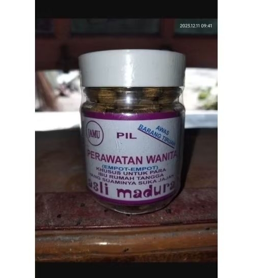 (Buy 1 Get 1) Pil perawatan wanita empot-empot asli Madura 100 pil kering