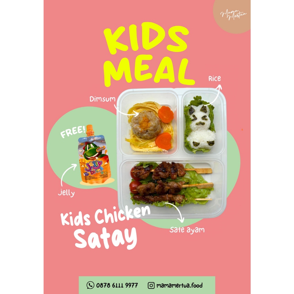 

Kids Meal - Kids Chicken Satay Free Jelly Drink