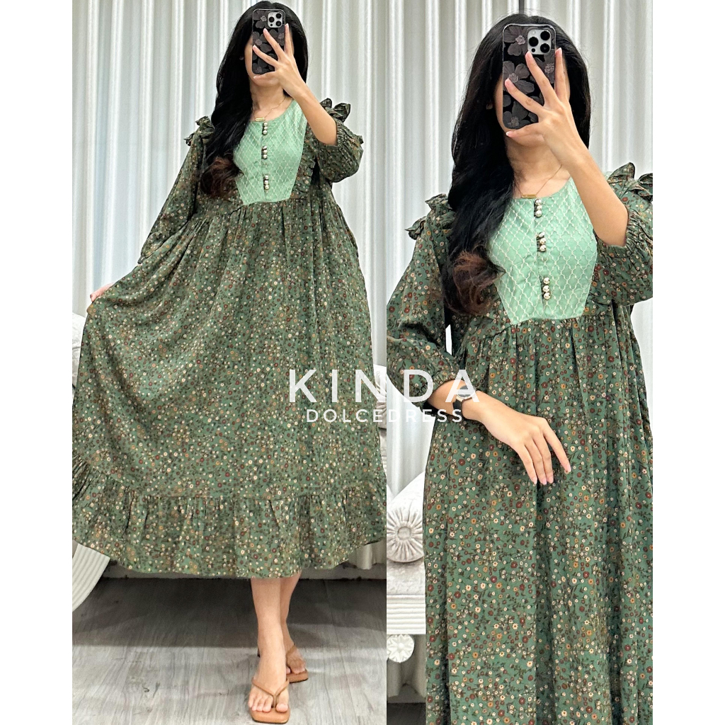 RB1 Daster Arab Kinda Midi Dolce Dress Rayon Adem