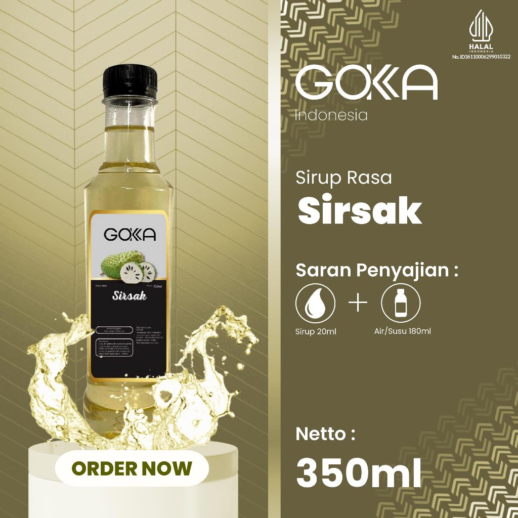 

Minuman Gokka Sirup Rasa Sirsak / Syrup Sirsak Gokka 350ml