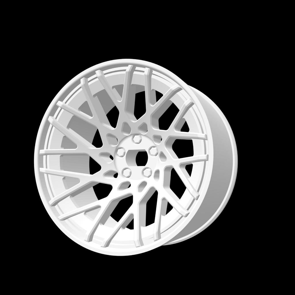 Velg DISK MODEL23 untuk K989 K969 Mini Z Xmods dll bahan RESIN 3D Print. Rims untuk mini RC Car drif