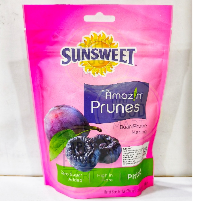 

[HALAL] SUNSWEET PRUNES 200 GRAM/SUN SWEET BUAH PLUM KERING IMPORT USA/DRIED PLUMS/PITTED PRUNE KERING/BAHAN KUE LAPIS LEGIT