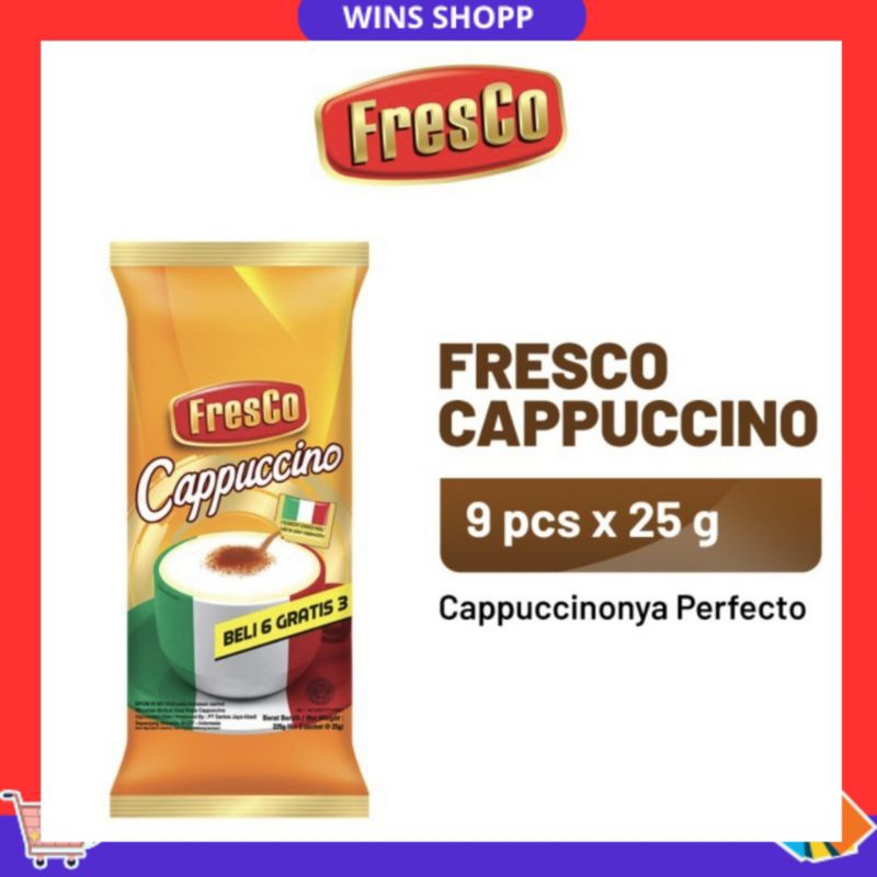 

FRESCO CAPPUCINO 9 pcs x 25 gram KOPI CAPPUCINO RENCENGAN