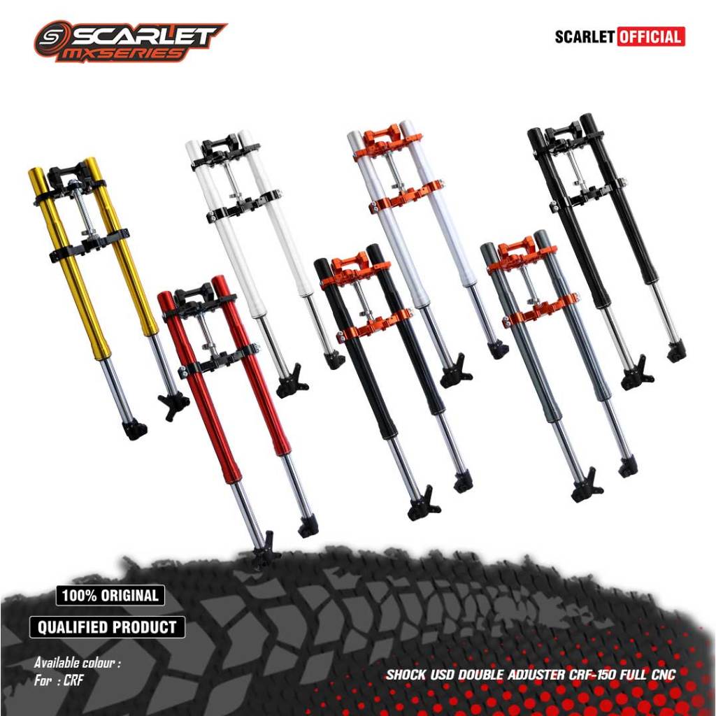 Scarlet Racing - Shock USD Double Adjuster CRF 150 Full CNC