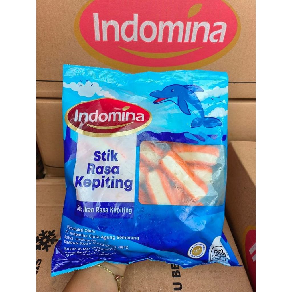 

Indomina Olahan Ikan Stik Rasa Kepiting 500gr