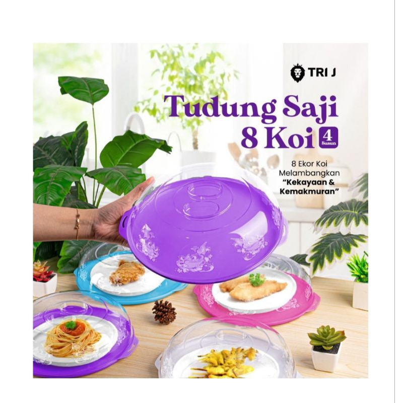 P (P39) TUDUNG SAJI CRYSTAL KOI 4 SUSUN /TUDUNG SAJI KOI