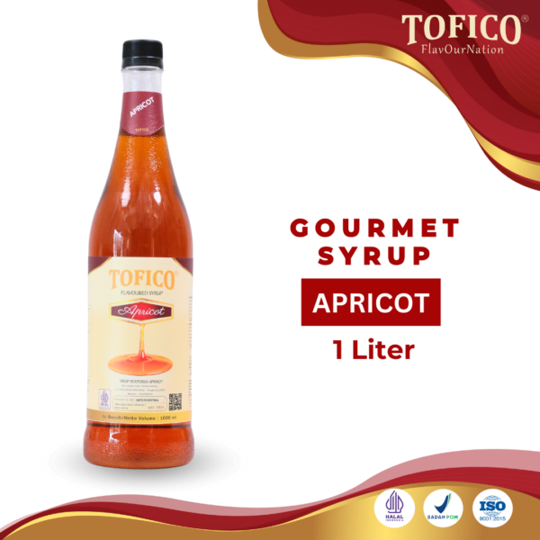 

Syrup Apricot Tofico / Sirup Rasa Aprikot Premium 1 Liter / Tofico Syrup Official TERMURAH syrup cafe kekinian