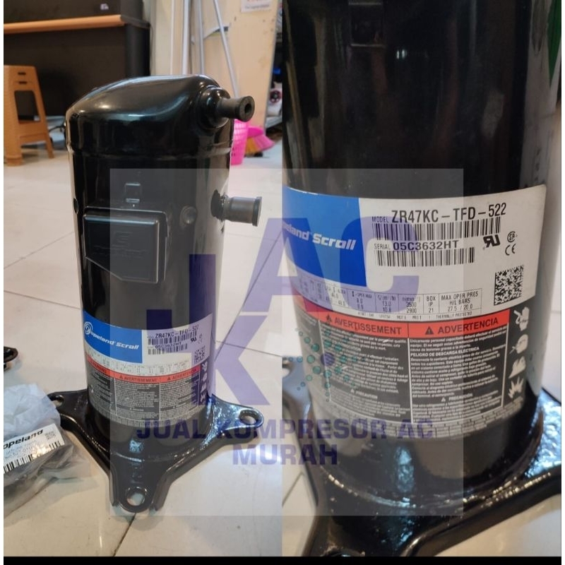 Kompresor Copeland ZR47KC-TFD-522 / Compressor Copeland ZR47KC-TFD-522