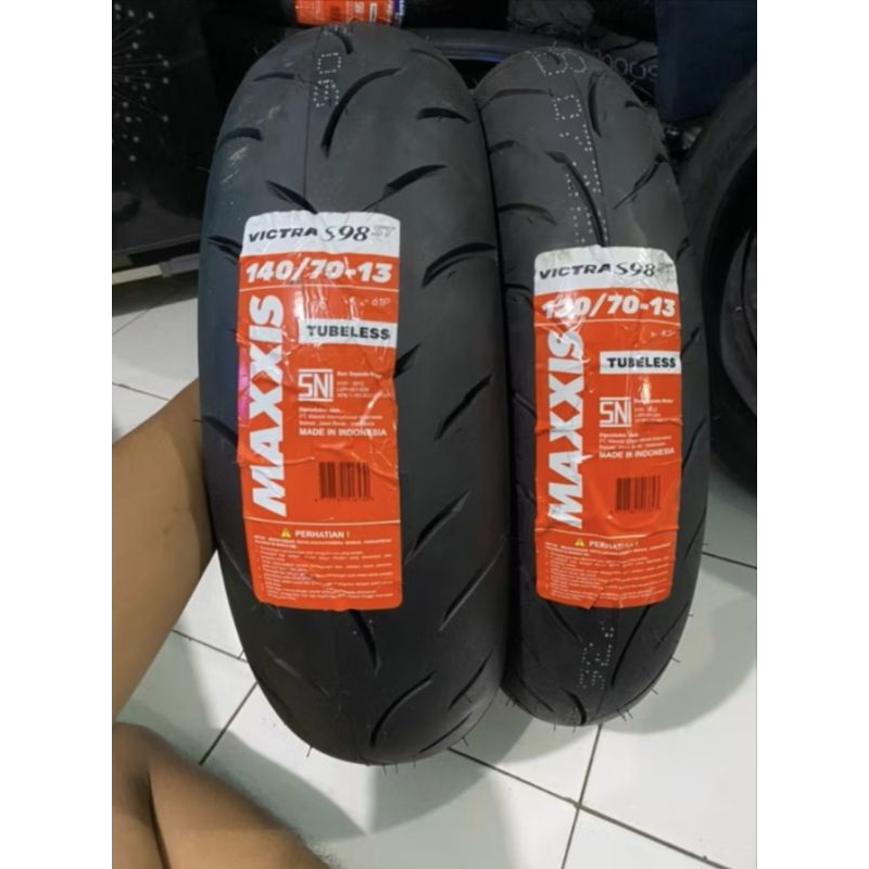 BAN SET MAXXIS VICTRA S98 NEW NMAX TURBO/BAN LENGKAP DEPAN BELAKANG NEW NMAX/BAN LUAR DEPAN BELAKANG