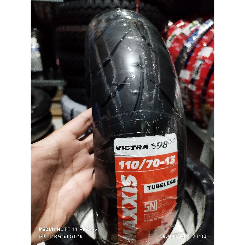 BAN MAXXIS VICTRA 110/70-13 TUBLES/BAN DEPAN MAXXIS NEW NMAX/BAN LUAR DEPAN MAXXIS NMAX TURBO/BAN DE