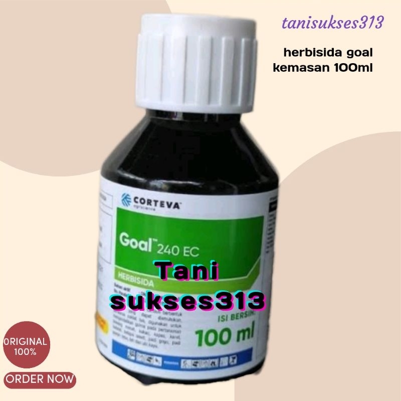 HERBISIDA PEMBASMI BIJI RUMPUT GOAL 240EC 100ML / Herbisida goal 240ec 100ml obat biji gulma Goal 10