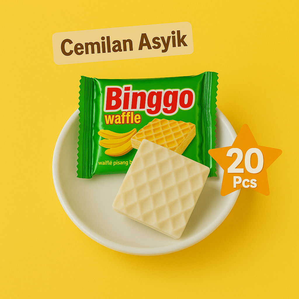

[AF] Wafer Isi 20 Pcs, Camilan Renyah, Snack Enak, Murah - Binggo, Olaf, Luigi - Rasa Pisang Putih