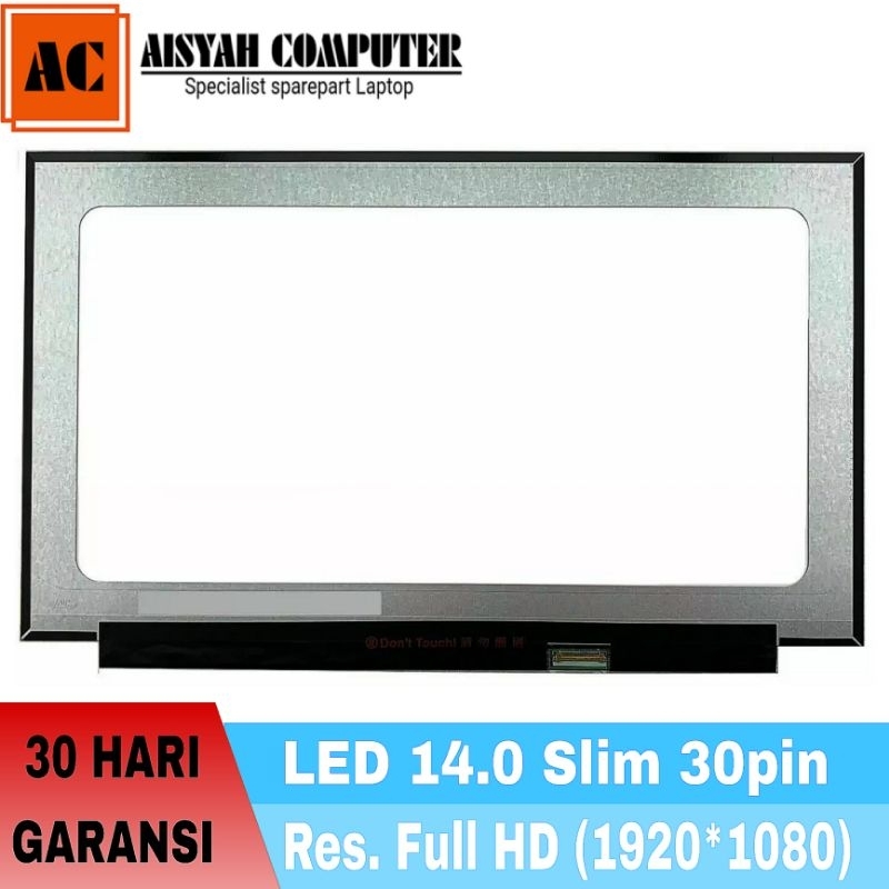 LAYAR LED Monitor Laptop NV140FHM-N3B NV140FHM-N4B NV140FHM-N48 - 14inc Full HD 1080