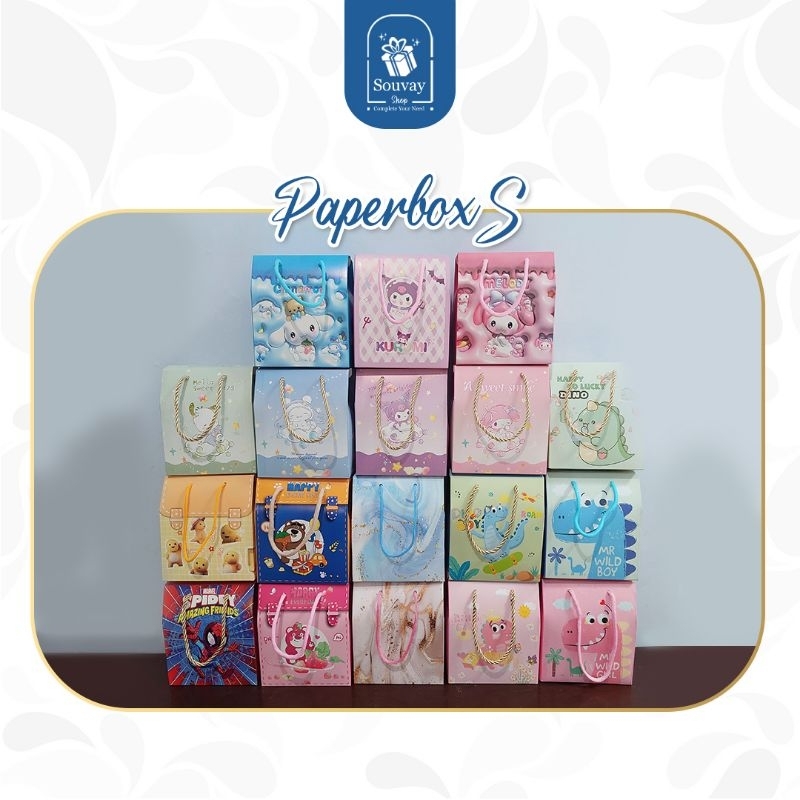 

1PCS - PAPERBOX S - Snack Box , Dus Snack Ulang Tahun Anak Kotak Snack Ulang Tahun Gable Box Paperbag Souvenir Ulang Tahun Anak Box Dino Perlengkapan Pesta Murah Meriah