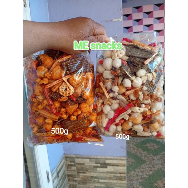 

Kerupuk mix campur ori + seblak pedas ori mix (ori 500gram + pedas 500gram)