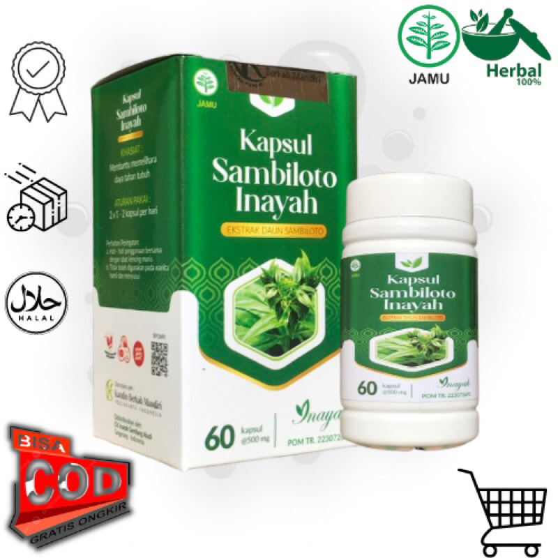 Kapsul Sambiloto Inayah - BPOM
