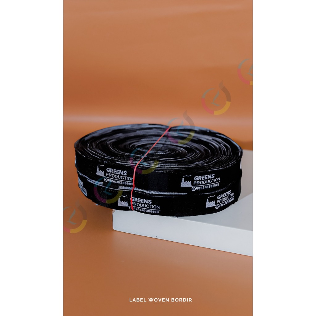 

4x5cm label woven label bordir woven damask label pakian label premium label gamis