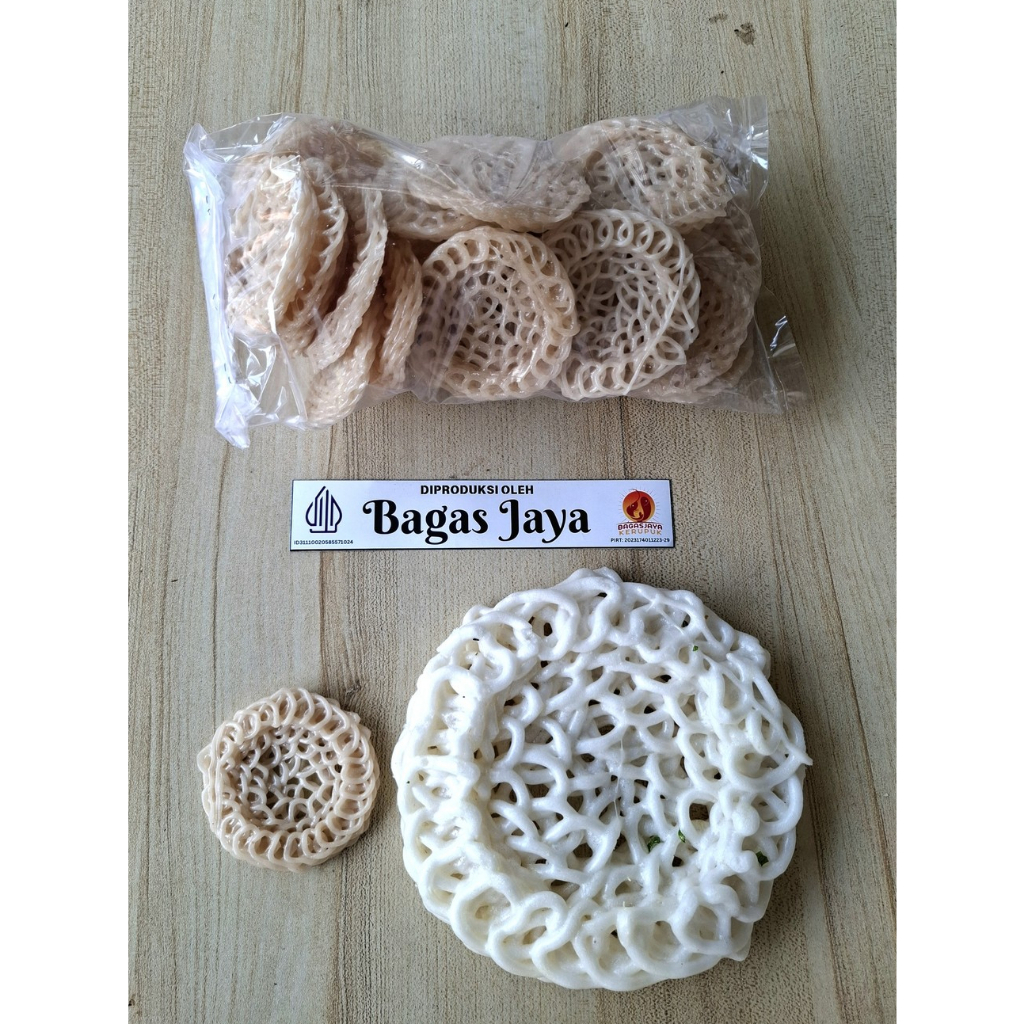 

Kerupuk Putih / Mawar / Kampung / Kepang size BESAR mentah halal & PIRT