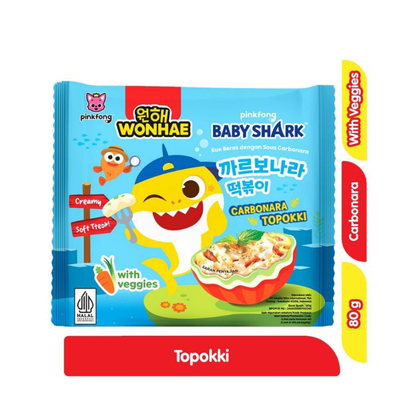 

Wonhae Topokki Kids Anak Rasa Carbonara Instan 80gr