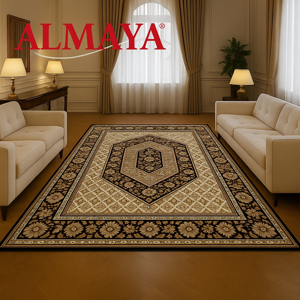 Karpet Permadani ALMAYA 300 cm x 400 cm | Karpet Besar Mewah Ruang Tamu | Karpet Lantai Jumbo