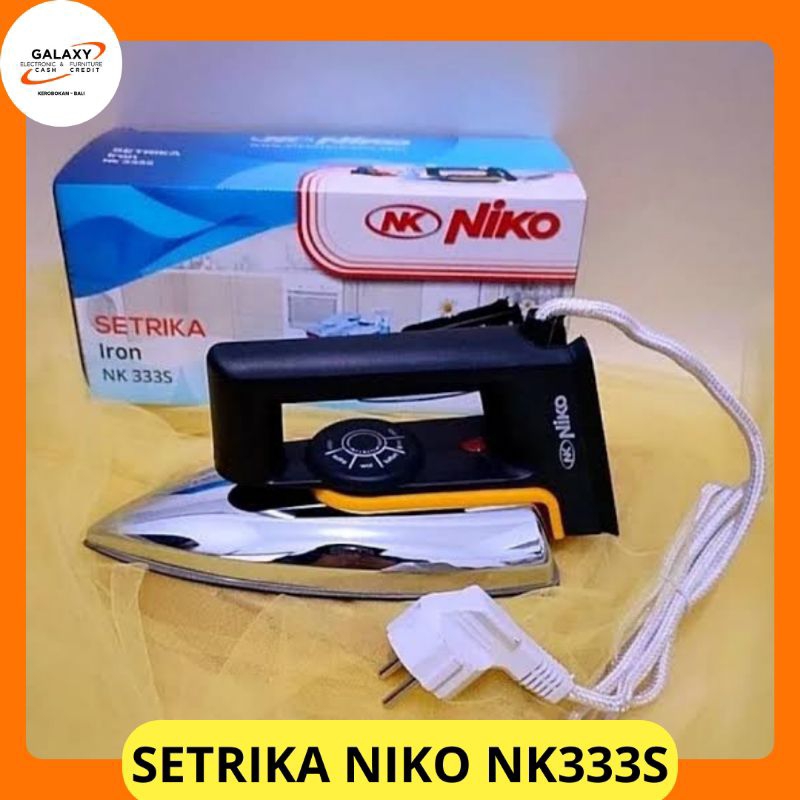 NIKO Setrika Listrik Niko 333S Dry Iron Setrika Baju Kering Anti Lengket