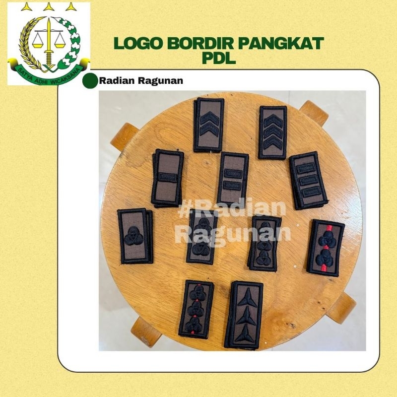 LOGO PANGKAT BORDIR PDL KEJAKSAAN RI
