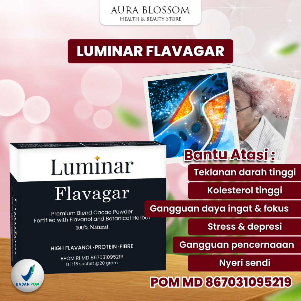 

LUMINAR FLAVAGAR PREMIUM BLEND CACAO POWDER 1 BOX ISI 15 SACHET @20gr