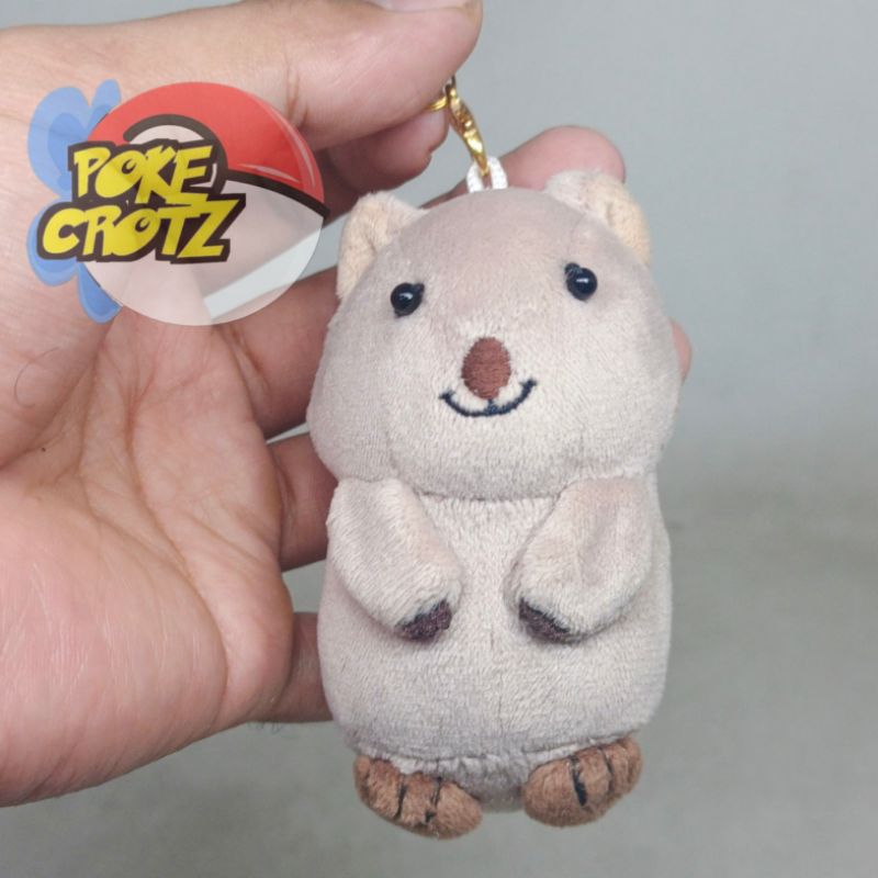 Boneka maskot quokka Nico keychain NO BRAND Backyard Family plush gantungan kunci 9cm