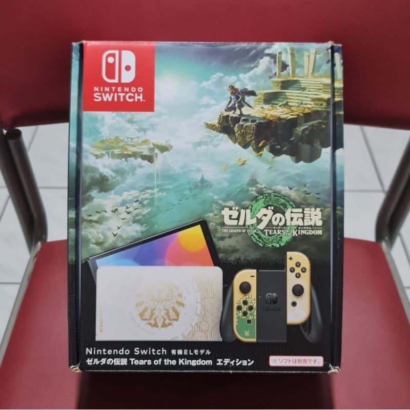 Nintendo Switch OLED CFW 256 GB Second Fullset The Legend of Zelda Tears of the Kingdom Edition Full
