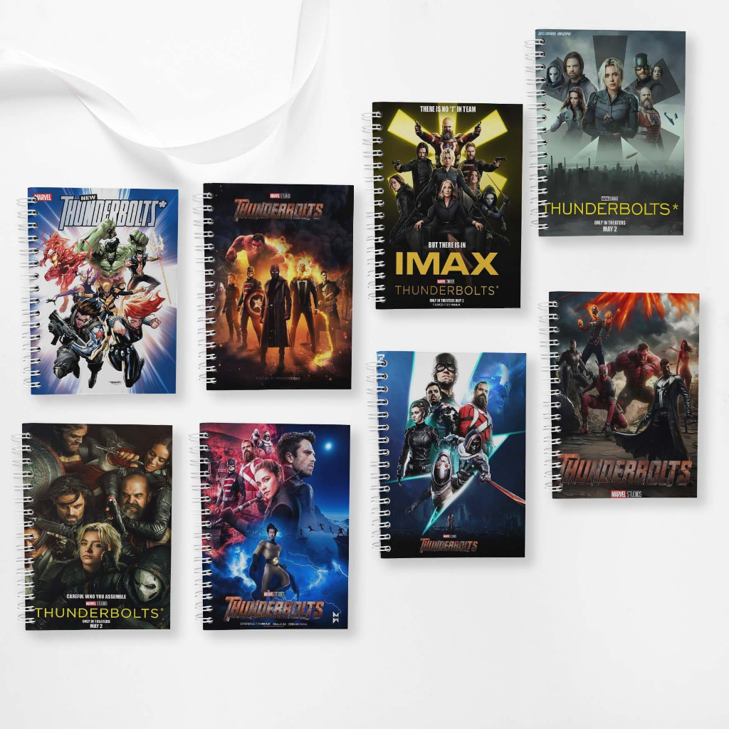 

Note Book Spiral Large (10 cm X 14 cm) Edisi Thunderbolts / Notebook A6 Custom / Seminar Kit Surabaya