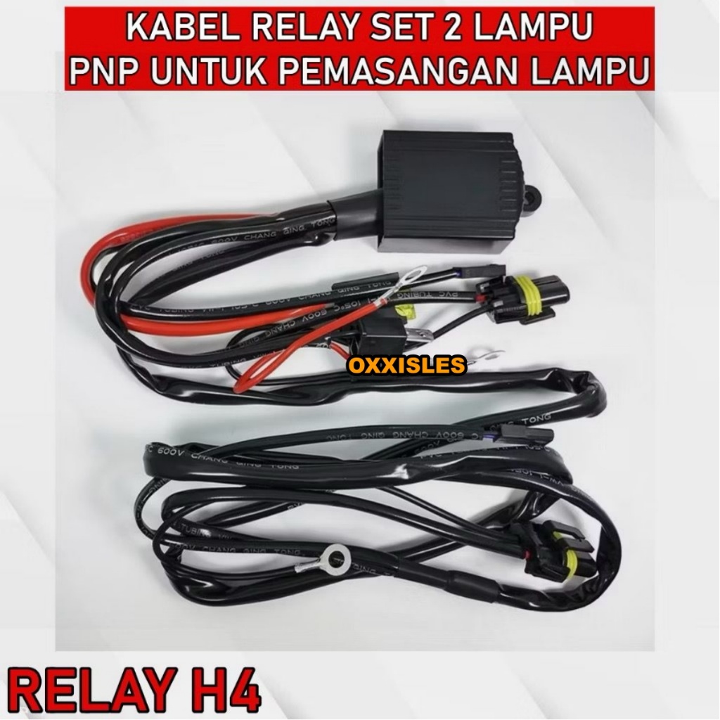 ORIGINAL KABEL RELAY BILED RELAY SUPER 2 BILED | KABEL RELAY HID 2 LAMPU | RELAY MOTOR MOBIL 2 LAMPU