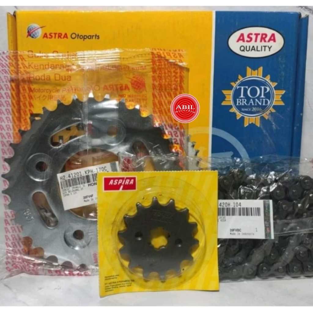 Gir set aspira kharisma, supra x 125/gear satu set lengkap karisma aspira