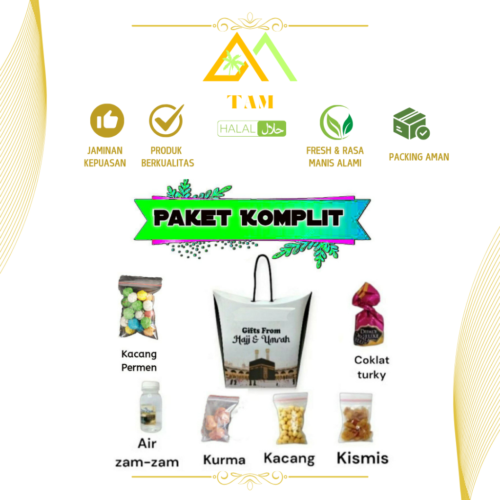 

Paket Oleh Oleh Haji dan Umroh Gift Hampers Air Zam Zam Original Kemasan Tali Teng-teng