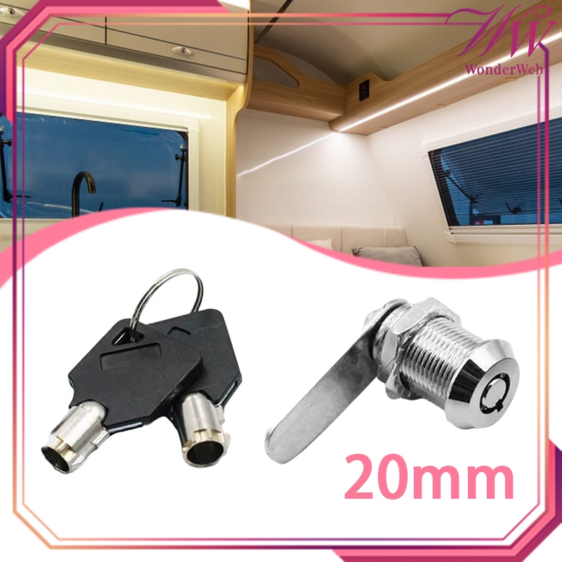 1set Kunci Loker 20mm / 16mm Kunci Laci Kunci Camlock Kunci Kabinet Kunci Lemari Camlock Kunci Laci