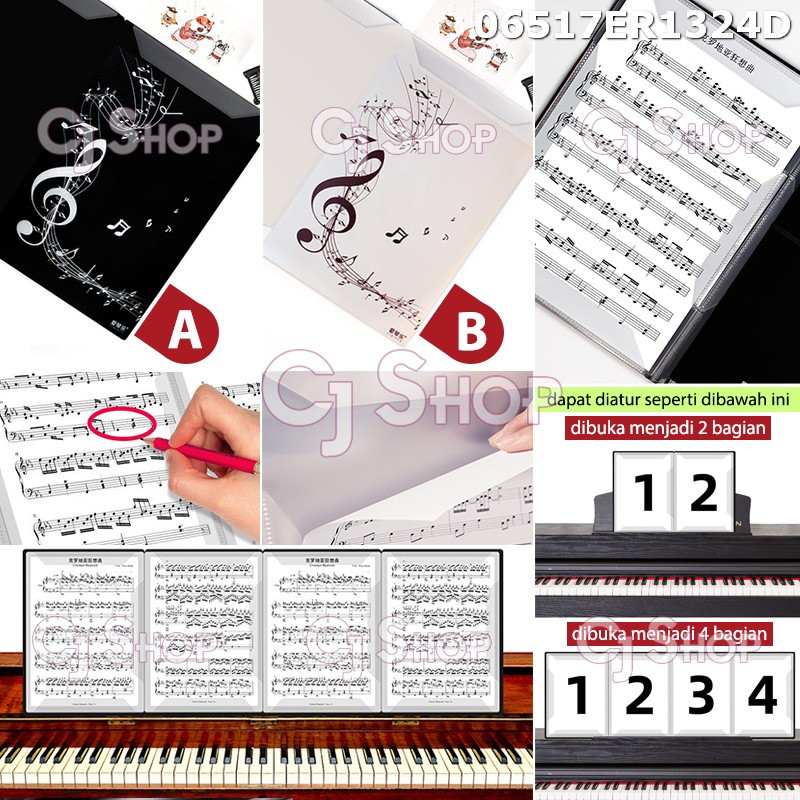

Expanded Sheet Music Folder buku folder musik 6 pages 06517