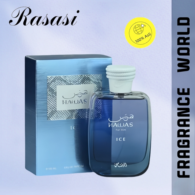 Rasasi Hawas Ice For Him EDP For Men 100ml/rasasi hawas ice/rasasi hawas/rasasi its essential/hawas 