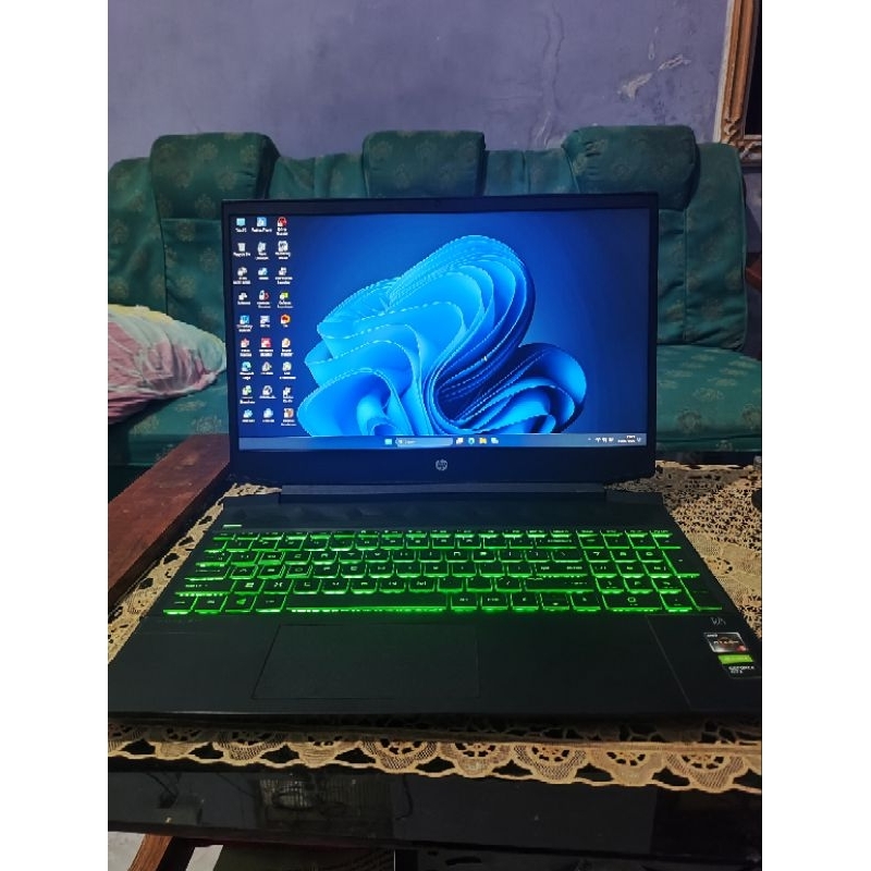 Laptop Hp Pavilion gaming 15 Ryzen 5 3550h gtx 1050 Second