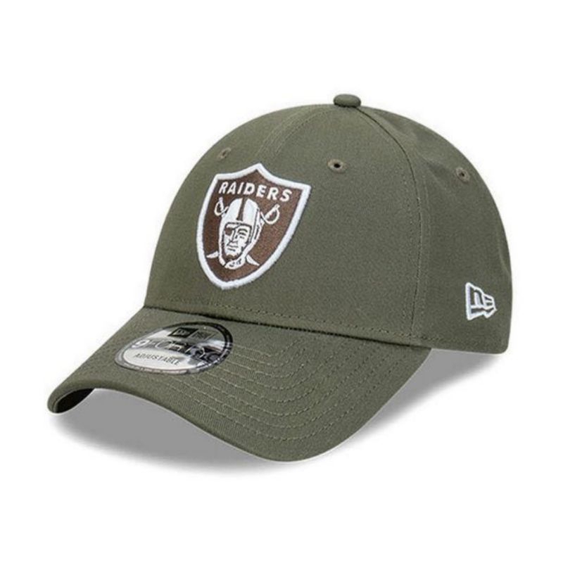 Topi New Era Cap Las Vegas Raiders Dark Olive 9Forty Adjustable Original