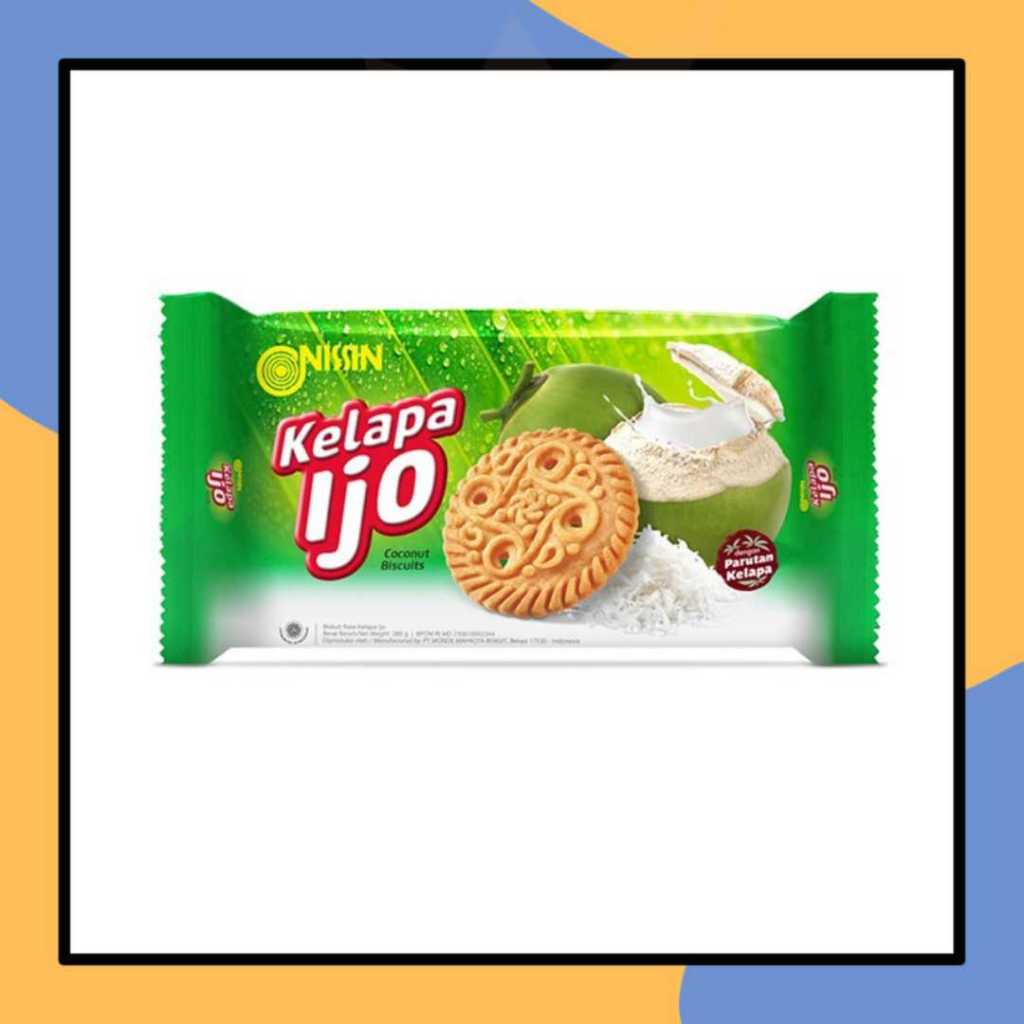 

Nissin Kelapa Ijo 280gr Biskuit Kukis Parutan Coconut Hijau Kemasan Pouch