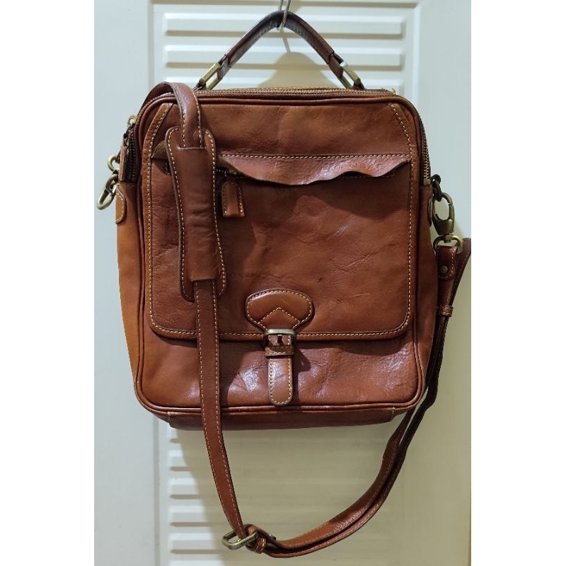 Tas Selempang Pria Leather Monsac Preloved