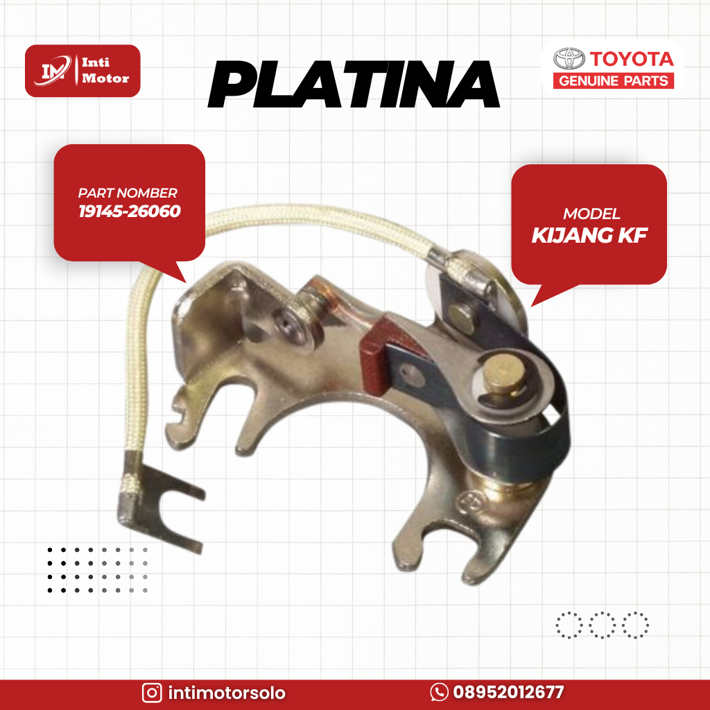 PLATINA TOYOTA KIJANG KF ORIGINAL (19145-26060)