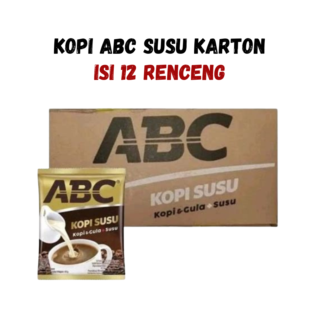 

Kopi ABC Susu Karton Isi 12 Renceng – Kopi Instan Creamy Manis untuk Stok Warung & Konsumsi Harian