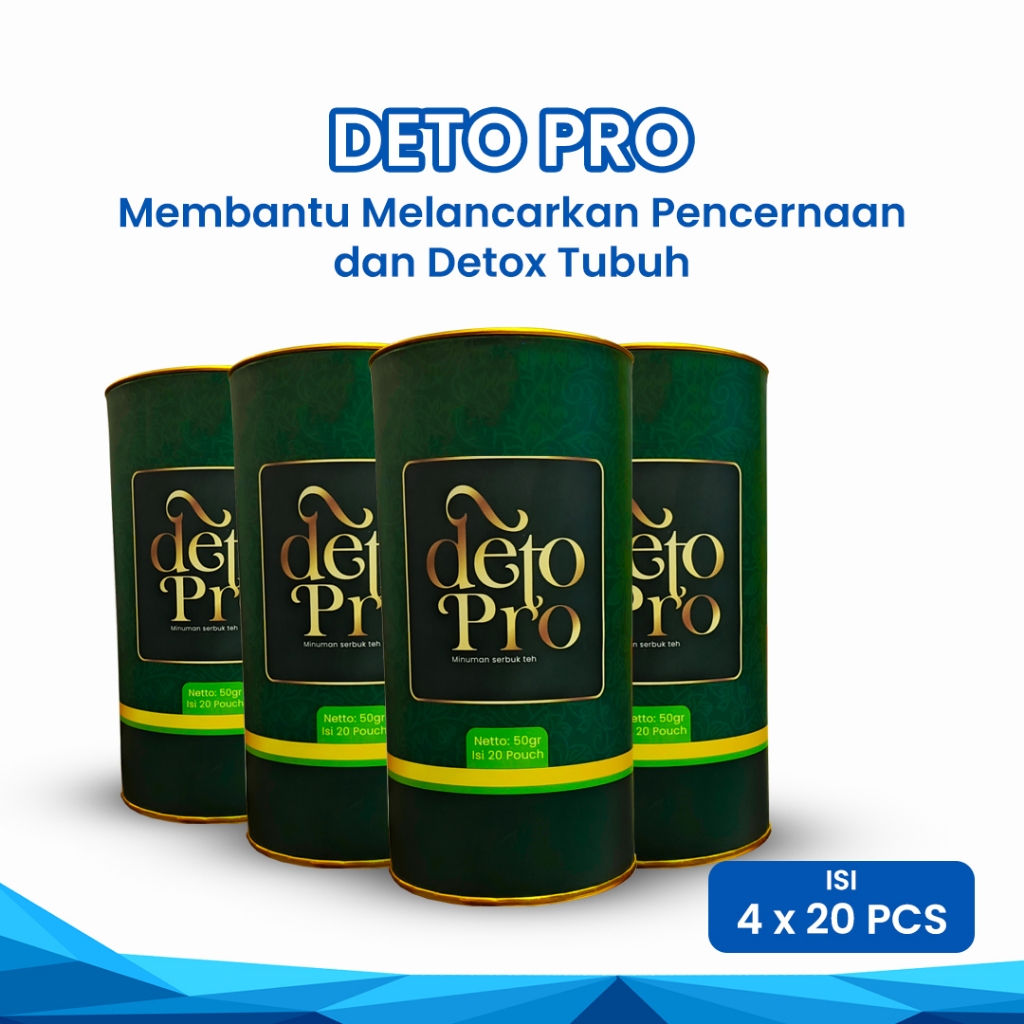 

PAKET SUPER DETOX - 4 Botol Deto Pro untuk Hidup Lebih Ringan & Sehat!